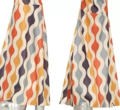 Costume da ragazza discoteca multicolore anni '70 per donna