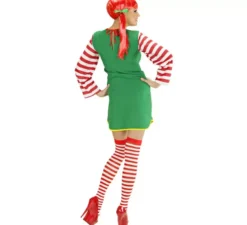 Costume da ragazza giocosa a righe per donna
