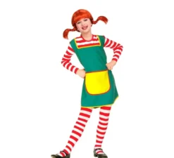 Costume da ragazza giocoso a righe per ragazze e adolescenti