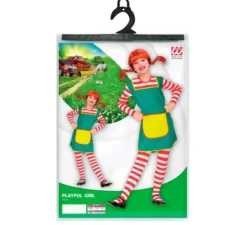 Costume da ragazza giocoso a righe per ragazze e adolescenti