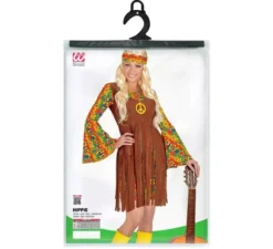 Costume da ragazza hippie con lunghe frange per donna