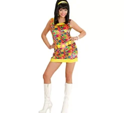 Costume da ragazza in velluto Peace and Love per donna