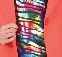 Costume da ragazza multicolore anni '80 per donna
