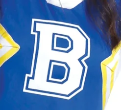 Costume da ragazza pon pon della squadra blu adolescente