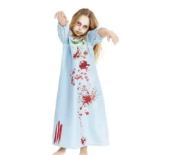 Costume da Ragazza Posseduta in veste blu per ragazze e adolescenti