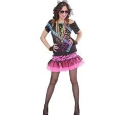 Costume da ragazza rock anni '80 per donna
