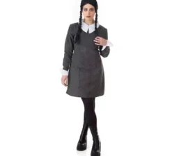 Costume da Ragazza Sinistra di Macchie Nere per donna