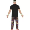 Costume da ragazzo multicolore anni '80 per uomo
