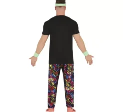 Costume da ragazzo multicolore anni '80 per uomo