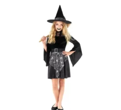 Costume da Ragnatela Nera da Strega per Ragazza