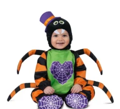 Costume da ragno colorato per neonati e bambini