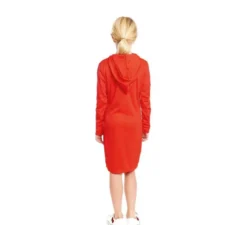 Costume da rapinatrice con vestito rosso per bambina