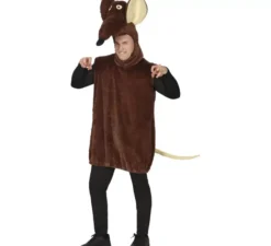 Costume da ratto marrone per uomo