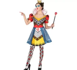 Costume da Regina di Cuori con collant per donna