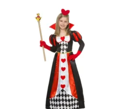 Costume da Regina di cuori con rombi per bambina