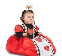 Costume da Regina di Cuori Rossi con cerchietto per bambina e bambina