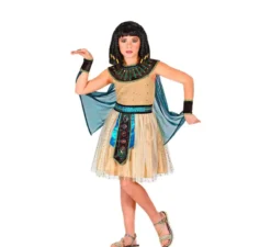 Costume da regina egiziana beige per bambina