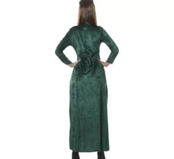Costume da regina medievale verde per donna