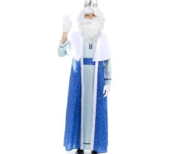 Costume da Re Mago Melchiorre bianco e blu per uomo