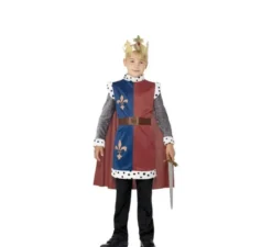 Costume da re medievale per un bambino