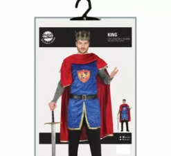 Costume da re medievale per uomo