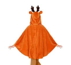 Costume da renna civettuola o poncho con cappuccio per bambina