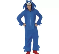 Costume da riccio blu per uomo
