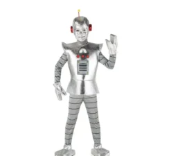 Costume da robot antico argento per ragazzo