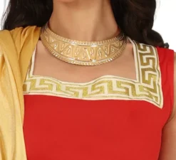 Costume da Romana rosso e oro per donna