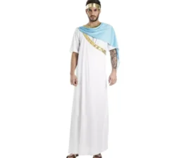 Costume da sacerdote greco bianco per un uomo
