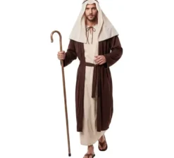Costume da San Giuseppe marrone per uomo