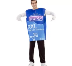 Costume da scatola di preservativi per adulti
