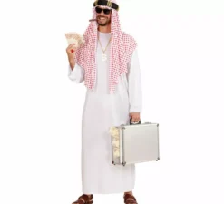 Costume da sceicco arabo milionario per uomo