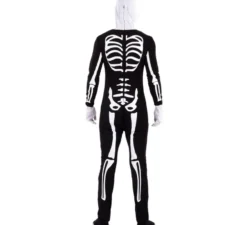 Costume da scheletro con cappuccio per uomo