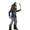 Costume da scheletro da capitano pirata per bambino
