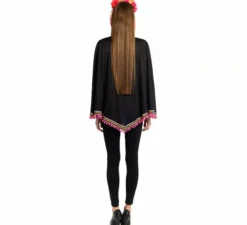Costume da scheletro di Catrina o poncho per donna