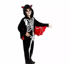 Costume da scheletro di pipistrello per bambini