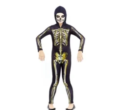 Costume da Scheletro d'Oro per bambina e adolescente