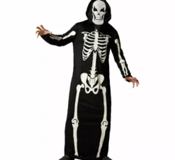 Costume da scheletro fosforescente per adulti
