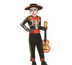 Costume da scheletro Mariachi per bambino