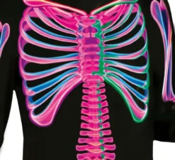 Costume da scheletro neon per bambino