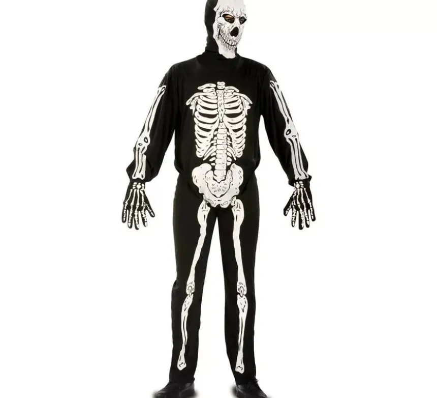 Costume da scheletro per uomo