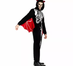 Costume da scheletro pipistrello da uomo