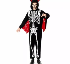 Costume da scheletro pipistrello da uomo