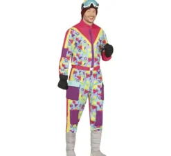 Costume da sciatore anni '80 per uomo