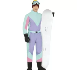 Costume da sciatore blu per uomo