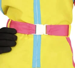 Costume da sciatrice giallo per donna