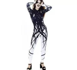 Costume da scimmia con stampa veleno per donna