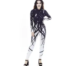 Costume da scimmia con stampa veleno per donna