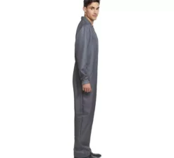 Costume da scimmia da lavoro grigia per uomo